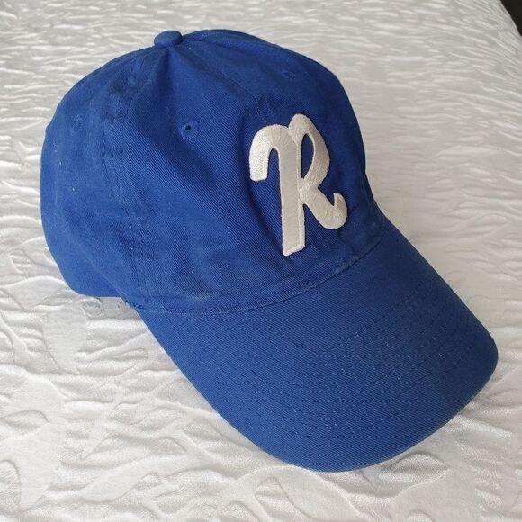 Otto Collection Mens Baseball Blue Cap. White Embroidered Logo. Adjustab… - Picture 5 of 7